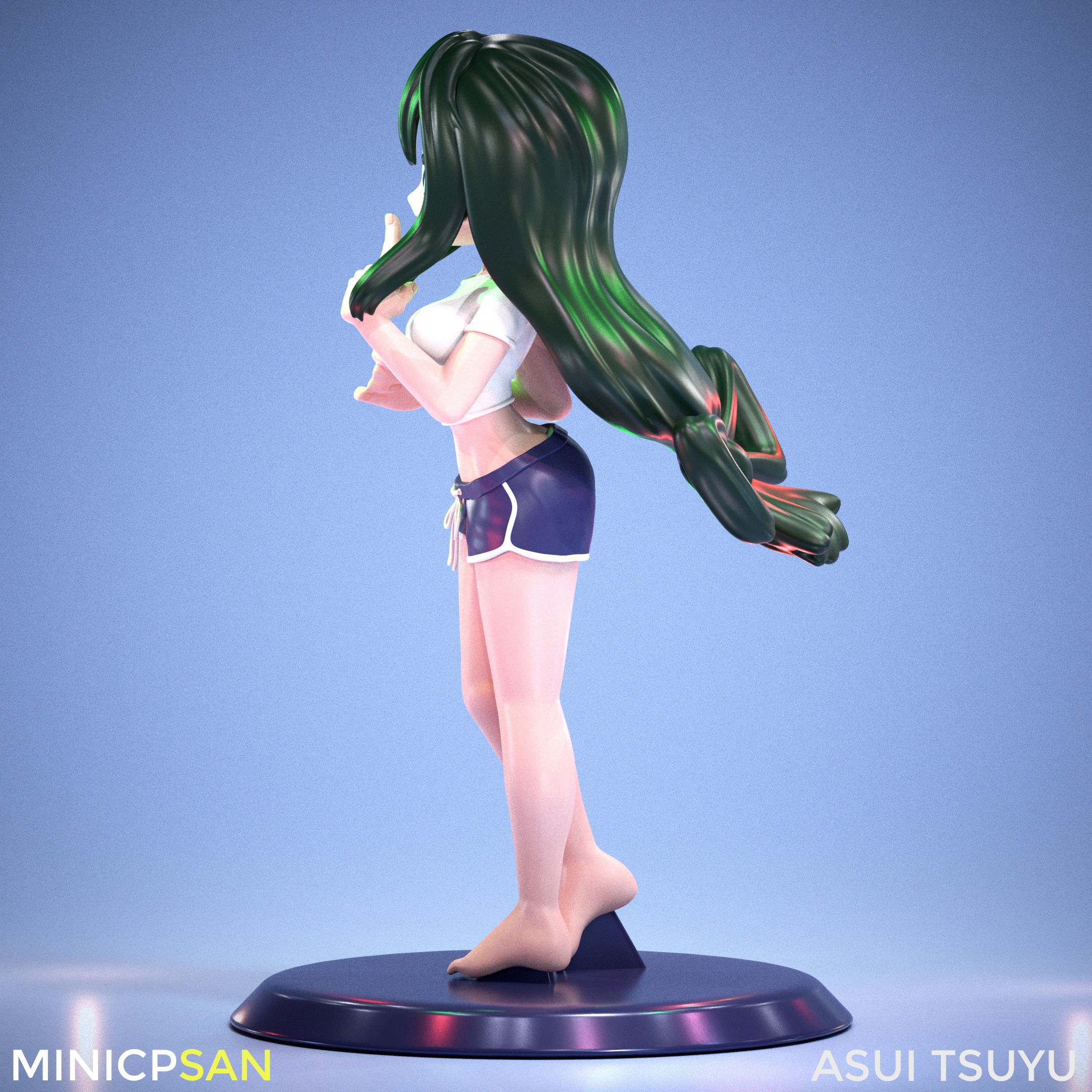 Asui Tsuyu - Cute Casual Home Outfit - My Hero Academia 3D print model_3