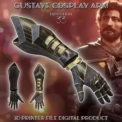 Gustave Wearable Cosplay Arm Clair Obscur Expedition 33 3D print model