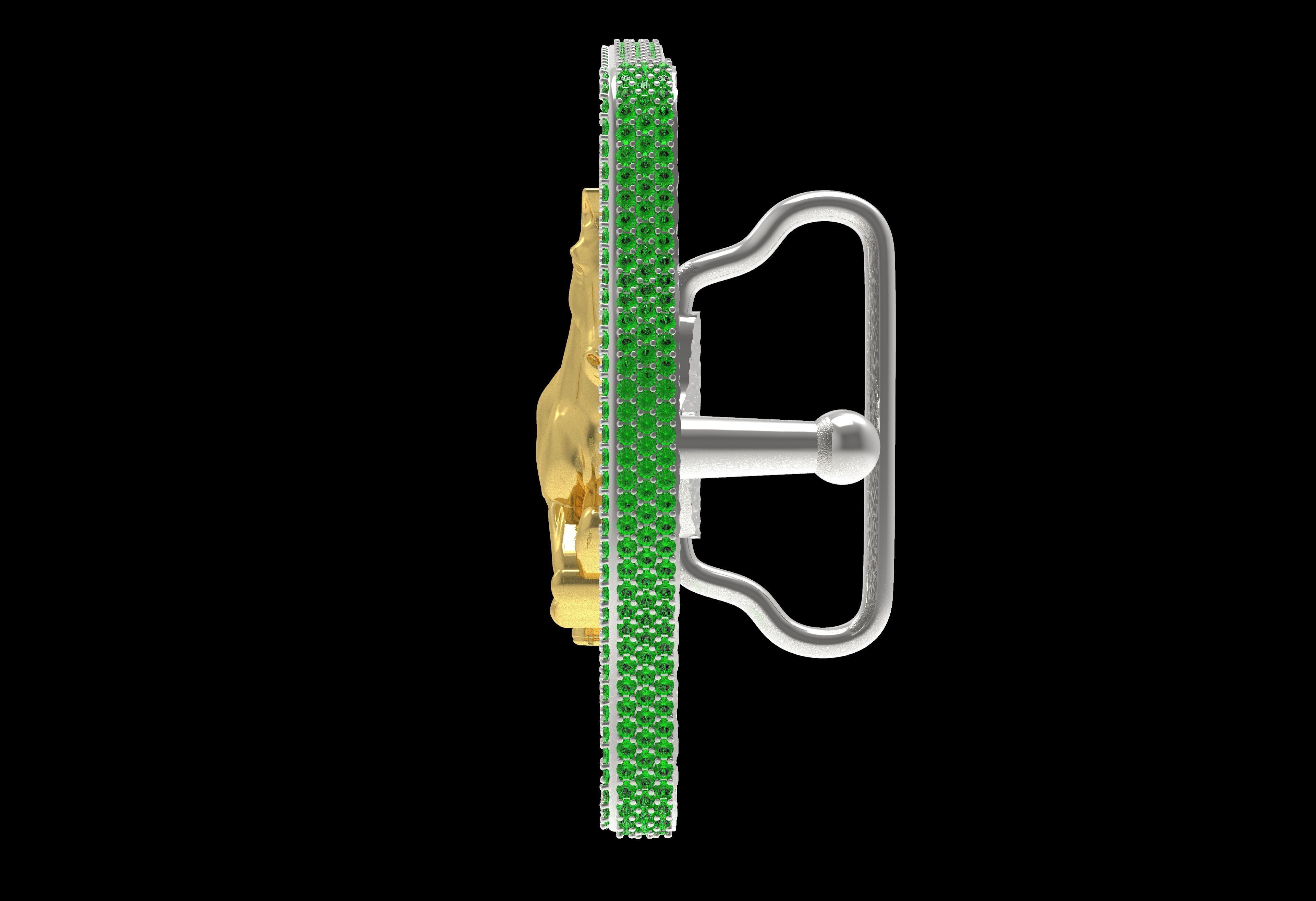 MYADDICTION  House Cowboy Belt Buckle 3D print model_8