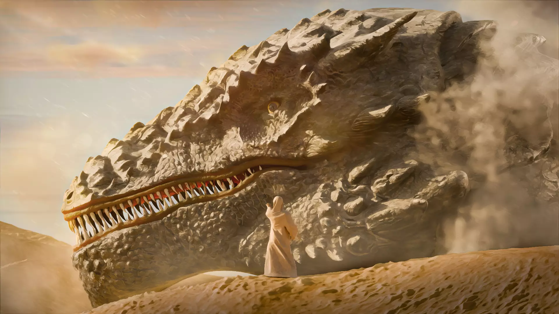 Desert Dragon Head 3D model_0