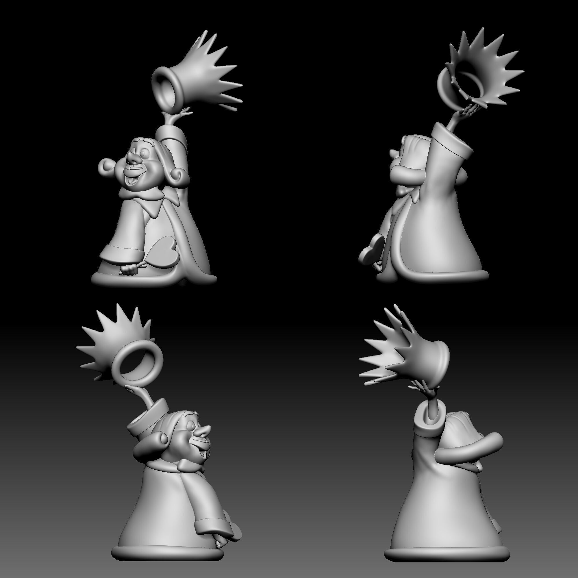 King of Hearts - Alice in Wonderland - 020 3D print model_8