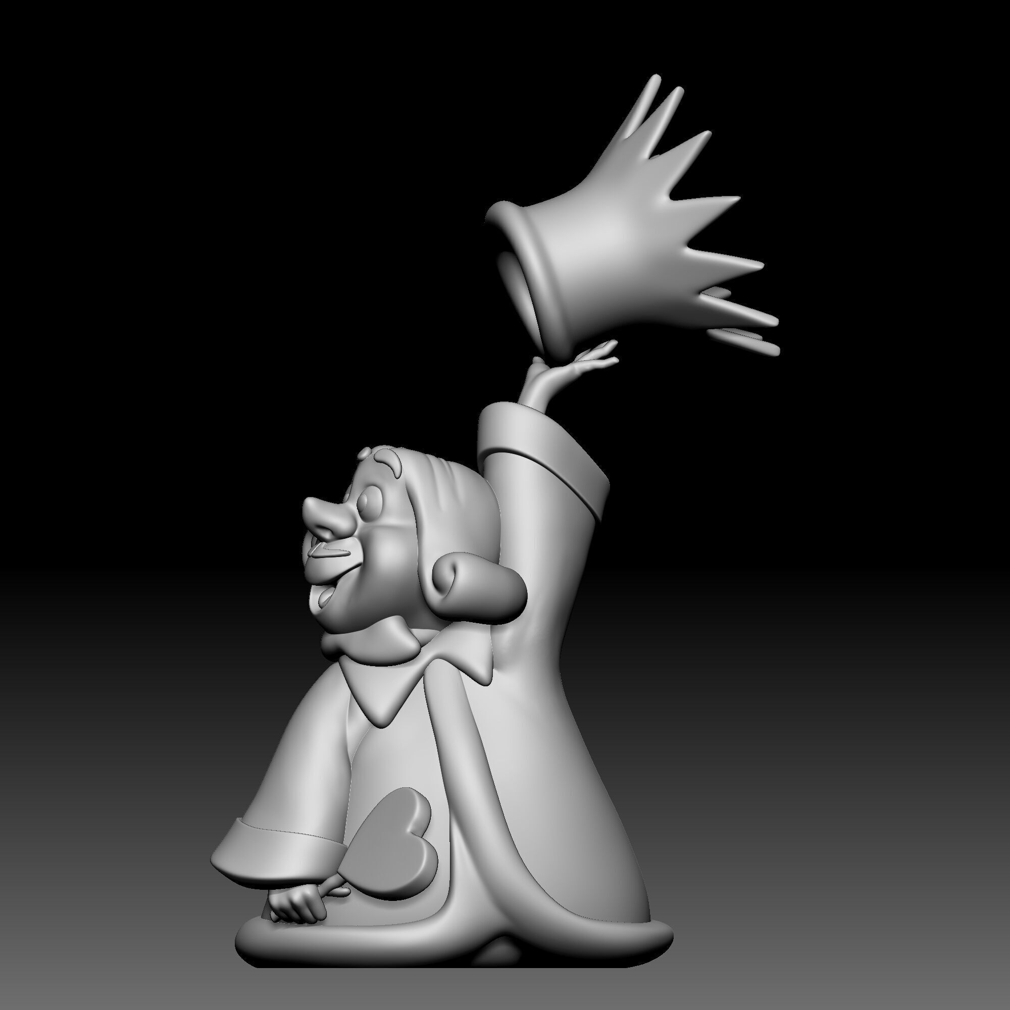 King of Hearts - Alice in Wonderland - 020 3D print model_1