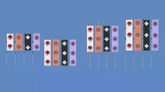 Oriental Structures - Sashimono Japanese War Banner