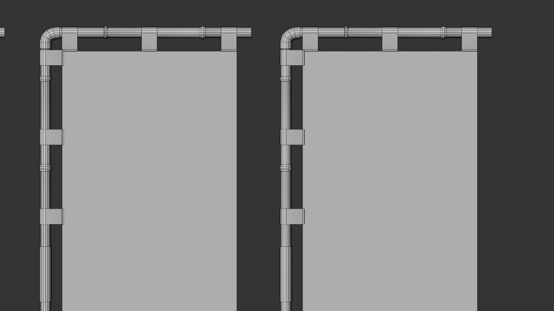 Oriental Structures - Sashimono Japanese War Banner Low-poly 3D model_13