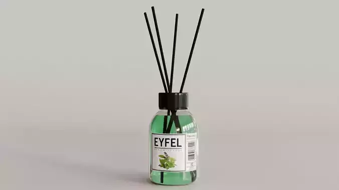 Eyfel Perfume Reed Diffuser Basil Low-poly 3D model