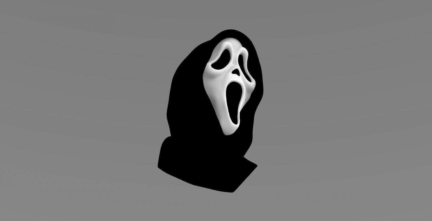 Ghostface bust ready for full color 3D printing 3D print model_13