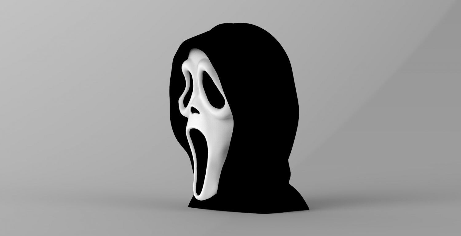 Ghostface bust ready for full color 3D printing 3D print model_2