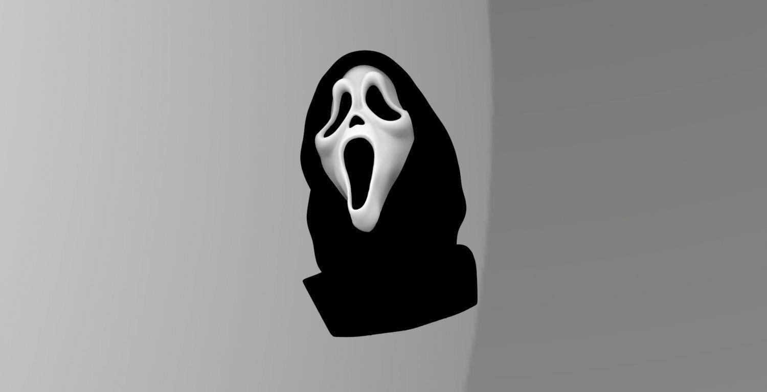 Ghostface bust ready for full color 3D printing 3D print model_14