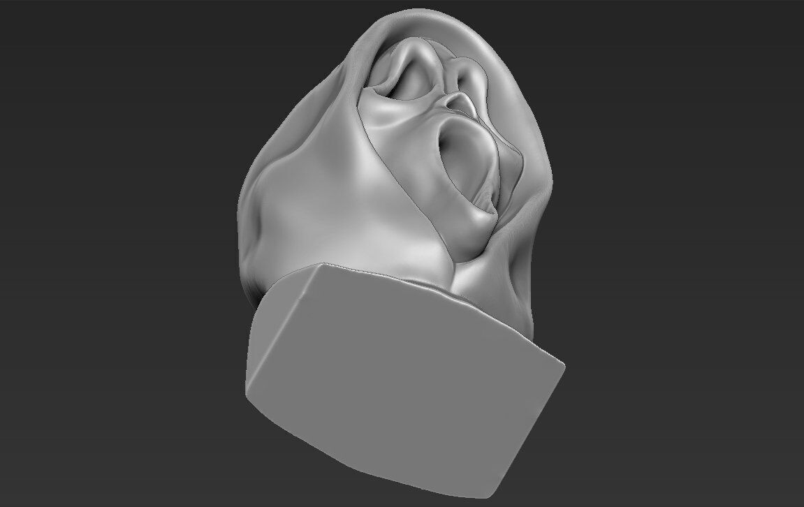 Ghostface bust ready for full color 3D printing 3D print model_34