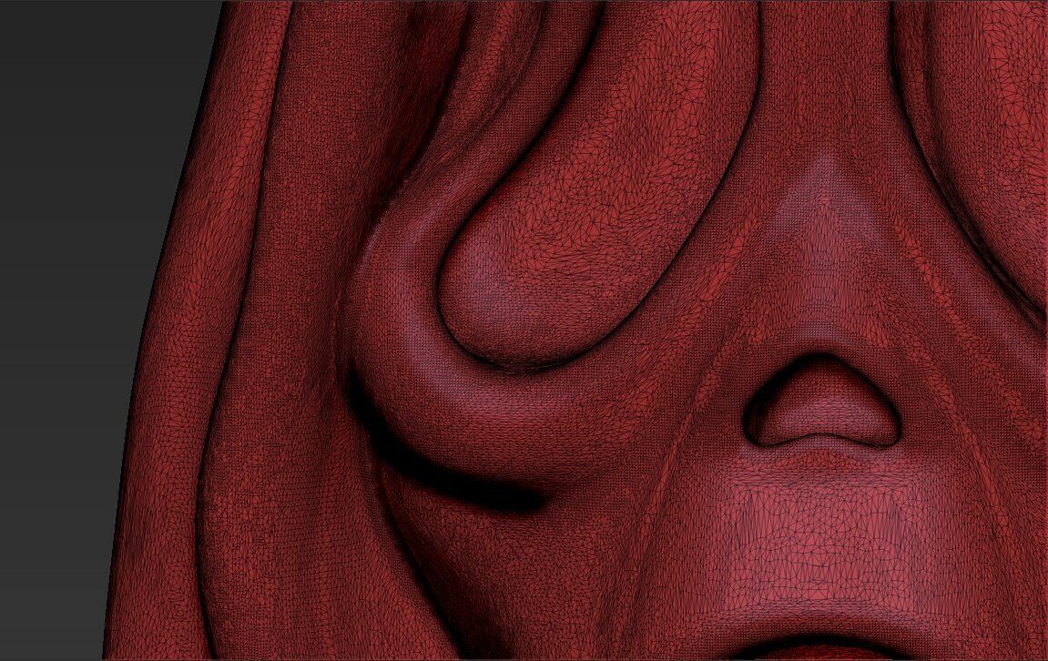 Ghostface bust ready for full color 3D printing 3D print model_37