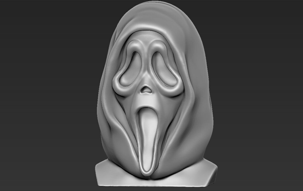 Ghostface bust ready for full color 3D printing 3D print model_18