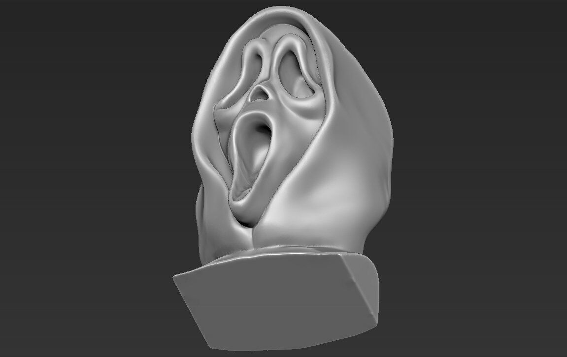 Ghostface bust ready for full color 3D printing 3D print model_35