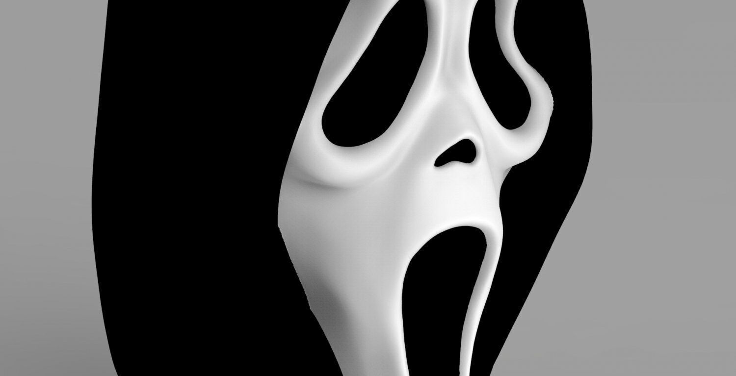 Ghostface bust ready for full color 3D printing 3D print model_12