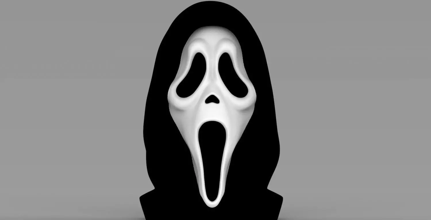 Ghostface bust ready for full color 3D printing 3D print model_0