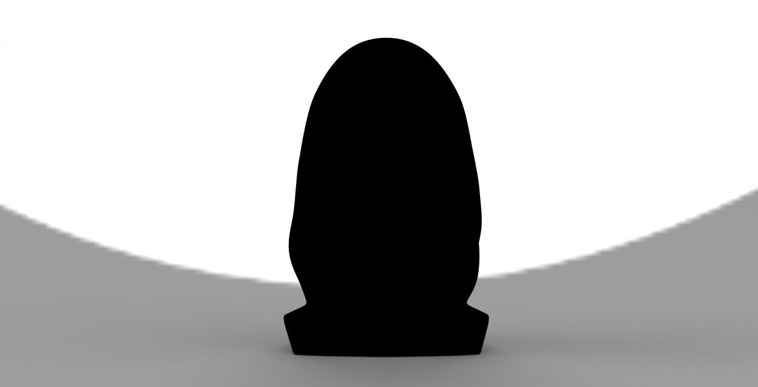 Ghostface bust ready for full color 3D printing 3D print model_5