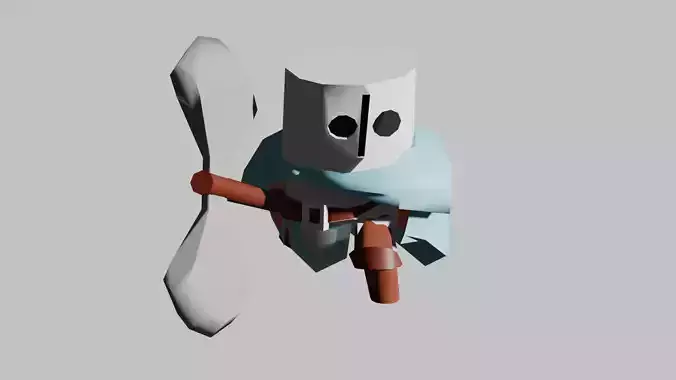 Original character Rigged Animated Low-poly