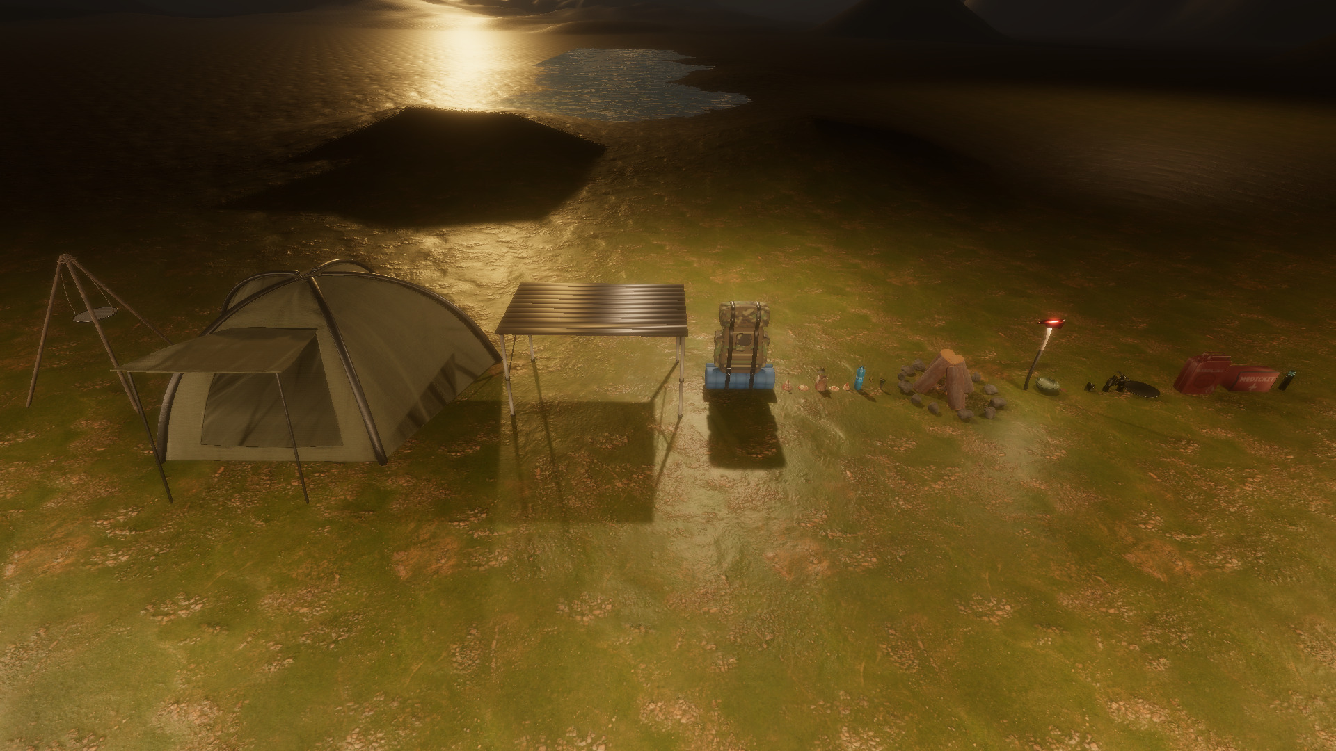 Survival Camp Props Pack - Game Ready Low-poly 3D model_11