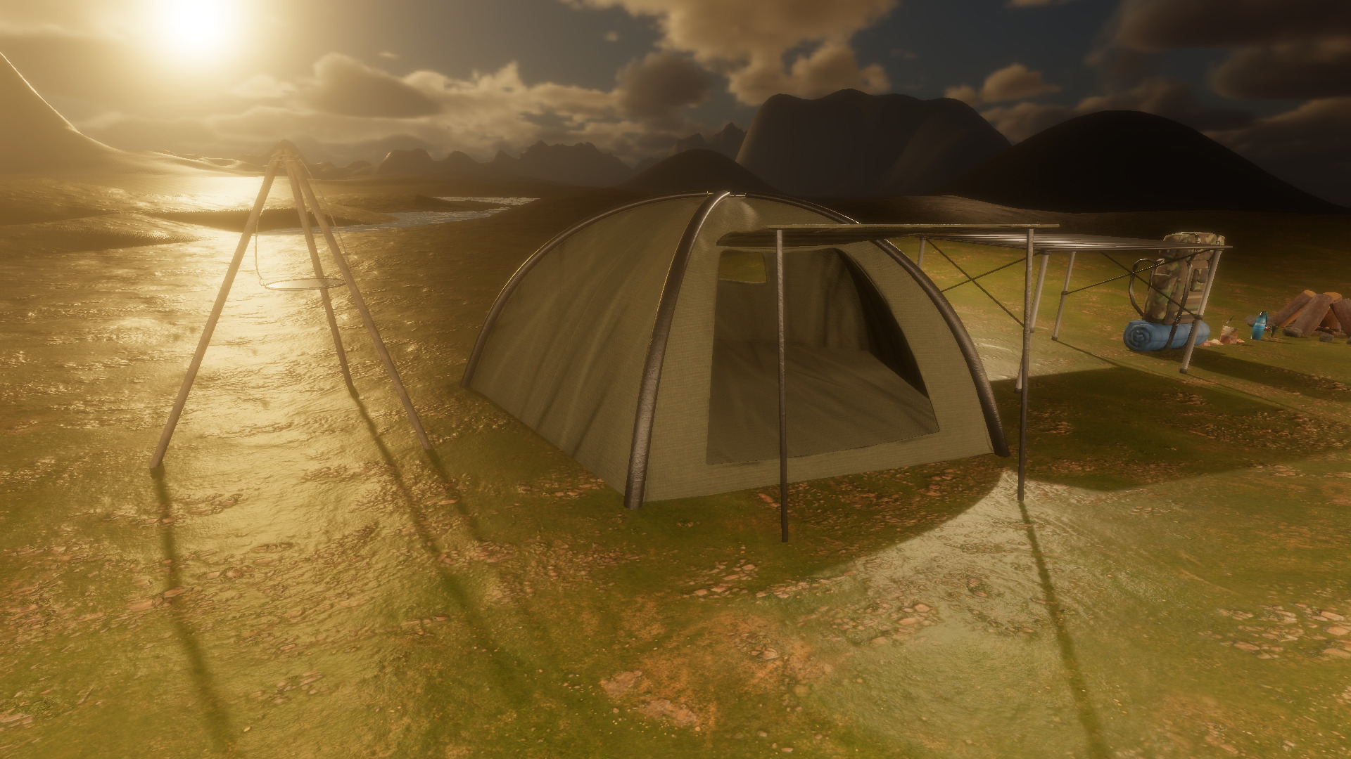 Survival Camp Props Pack - Game Ready Low-poly 3D model_3