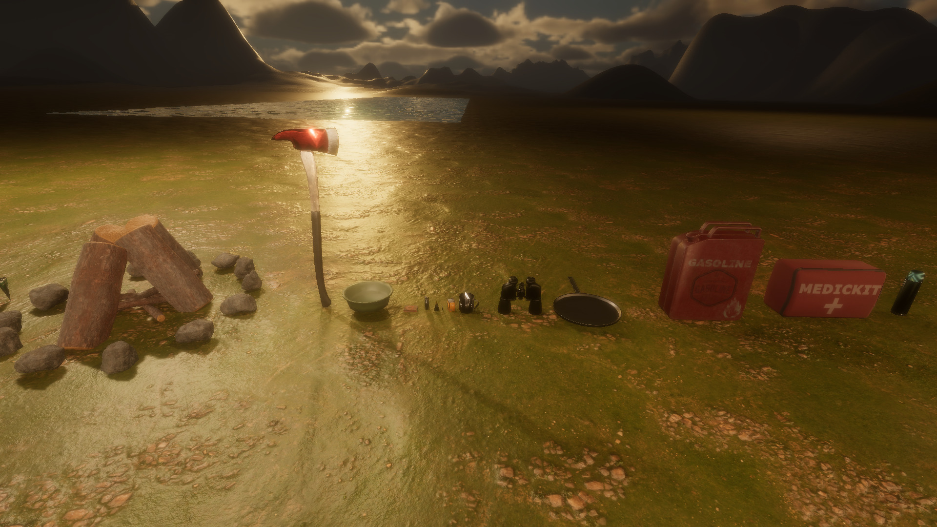 Survival Camp Props Pack - Game Ready Low-poly 3D model_8