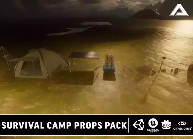 Survival Camp Props Pack - Game Ready