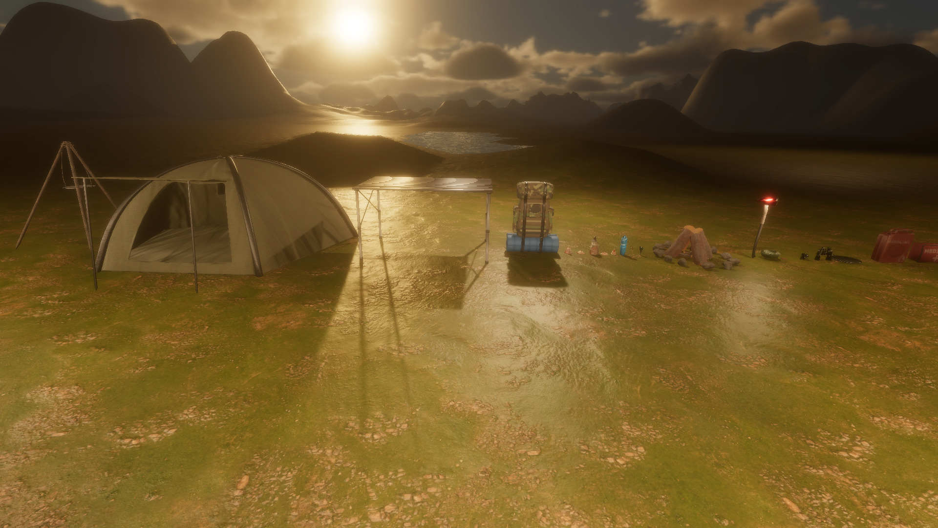 Survival Camp Props Pack - Game Ready Low-poly 3D model_9