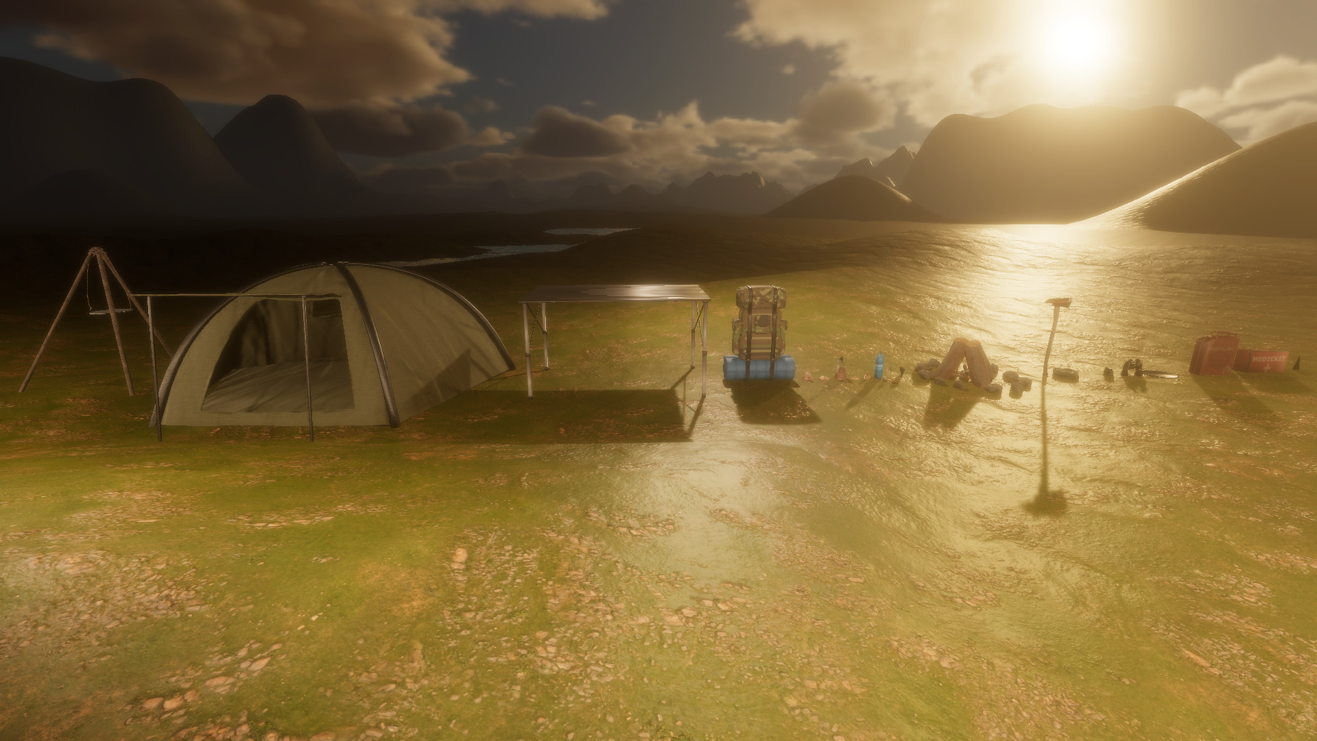 Survival Camp Props Pack - Game Ready Low-poly 3D model_2
