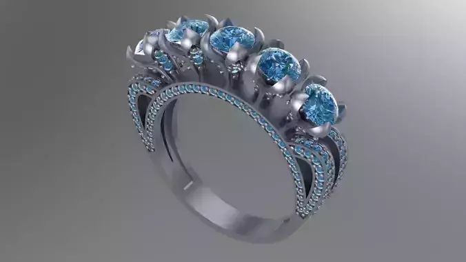 Free jewelry ring Free 3D print model