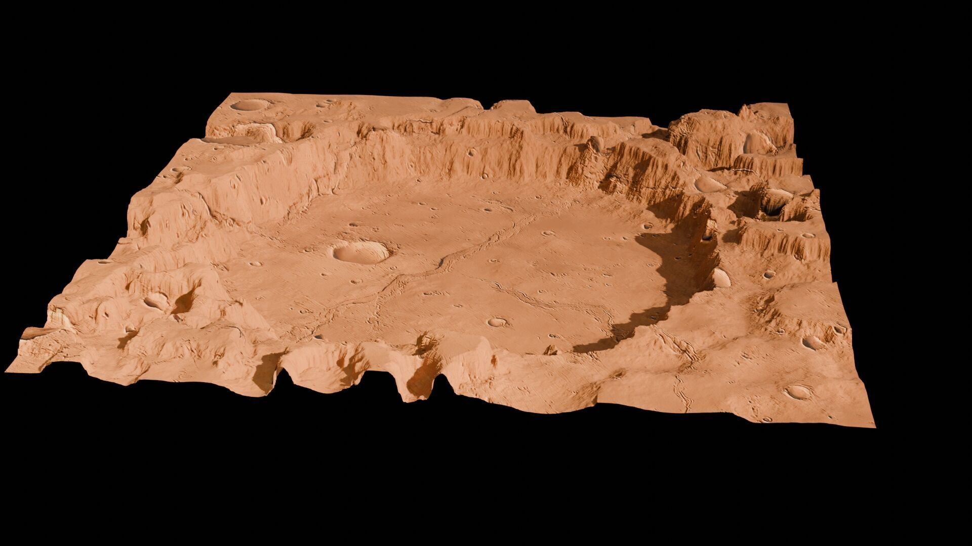 Landscape 3D model Low-poly 3D model_118