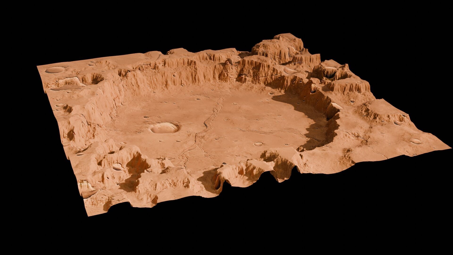 Landscape 3D model Low-poly 3D model_102