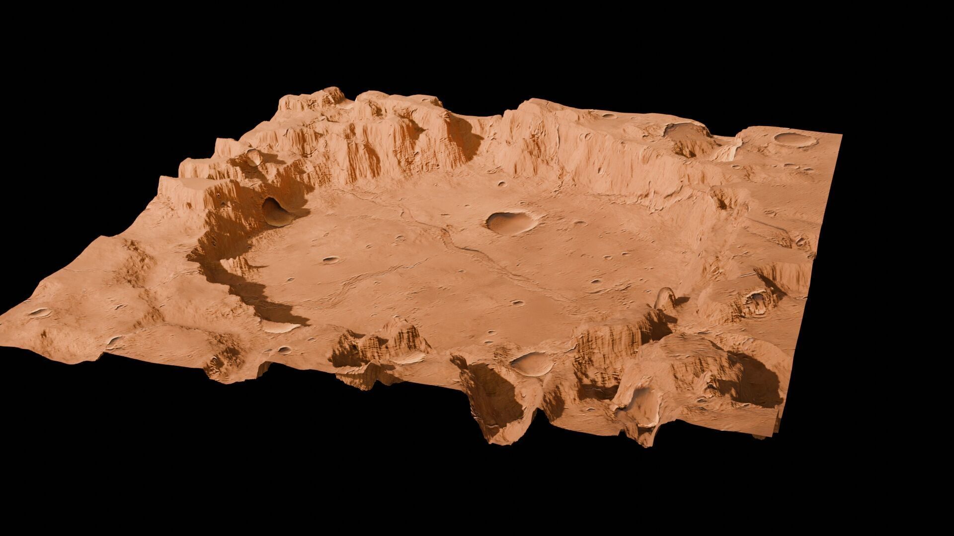 Landscape 3D model Low-poly 3D model_90