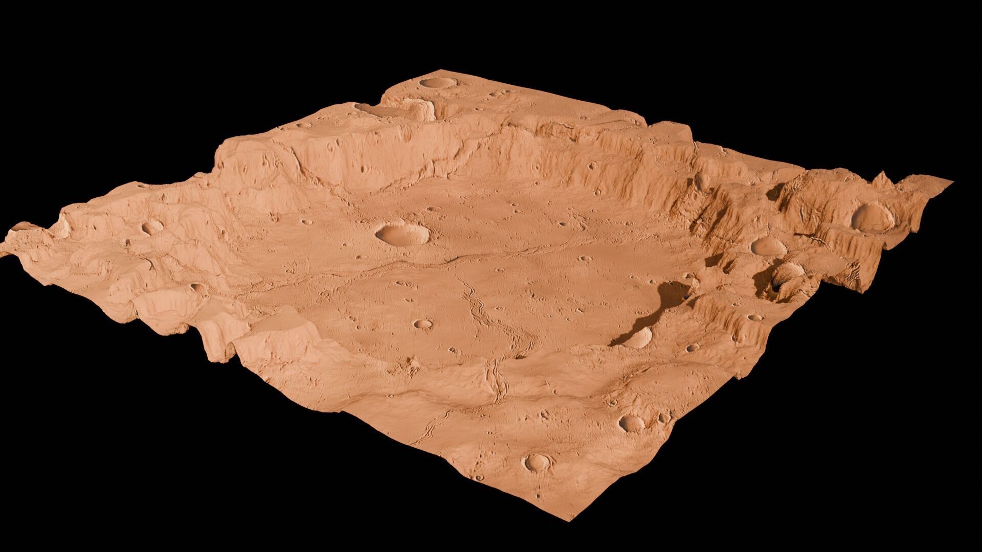 Landscape 3D model Low-poly 3D model_45