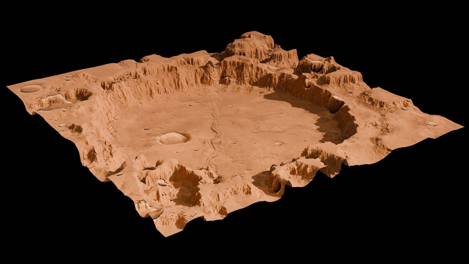 Landscape 3D model Low-poly 3D model_89