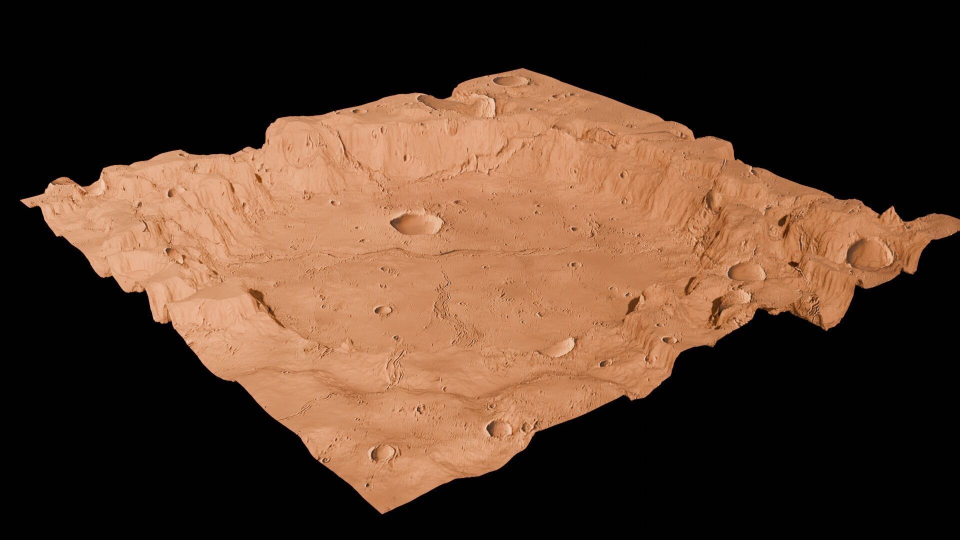 Landscape 3D model Low-poly 3D model_137