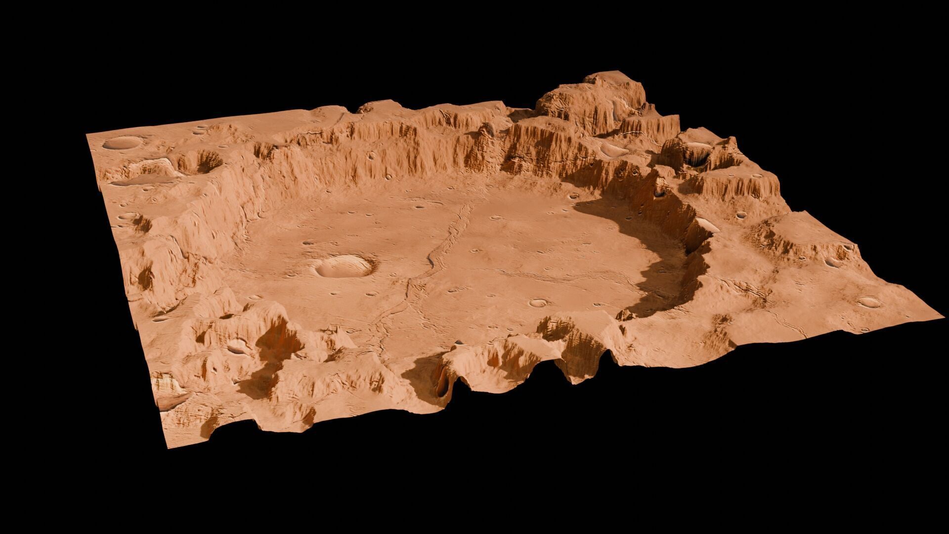 Landscape 3D model Low-poly 3D model_104