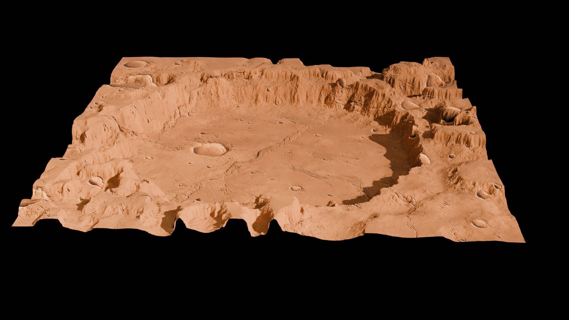 Landscape 3D model Low-poly 3D model_113