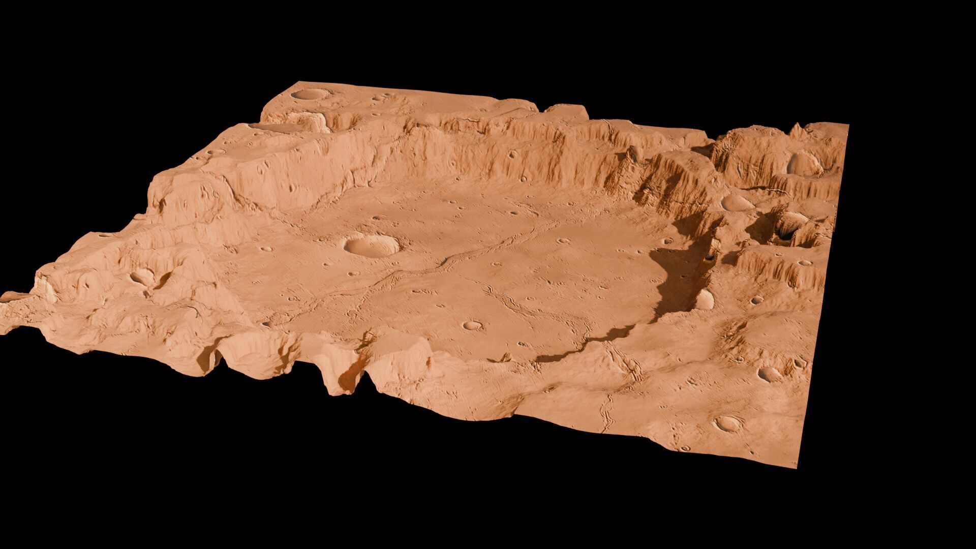 Landscape 3D model Low-poly 3D model_120