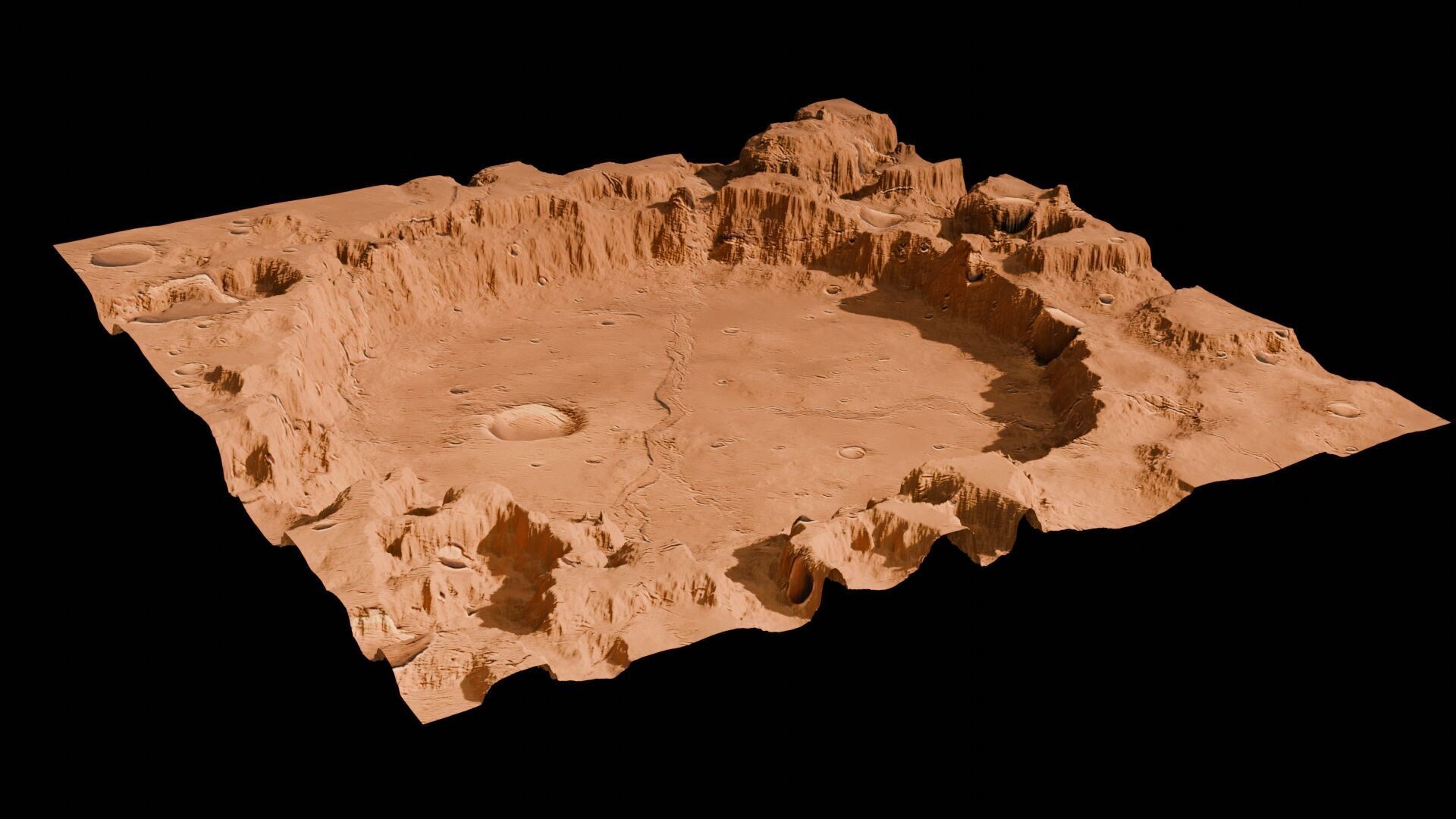 Landscape 3D model Low-poly 3D model_93