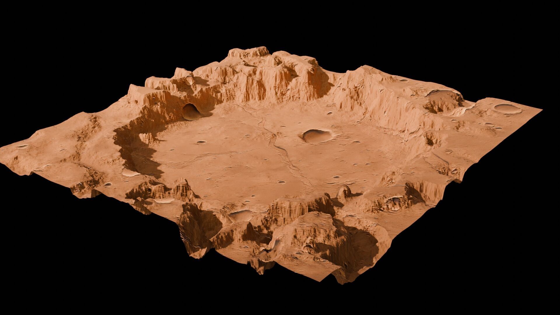 Landscape 3D model Low-poly 3D model_80