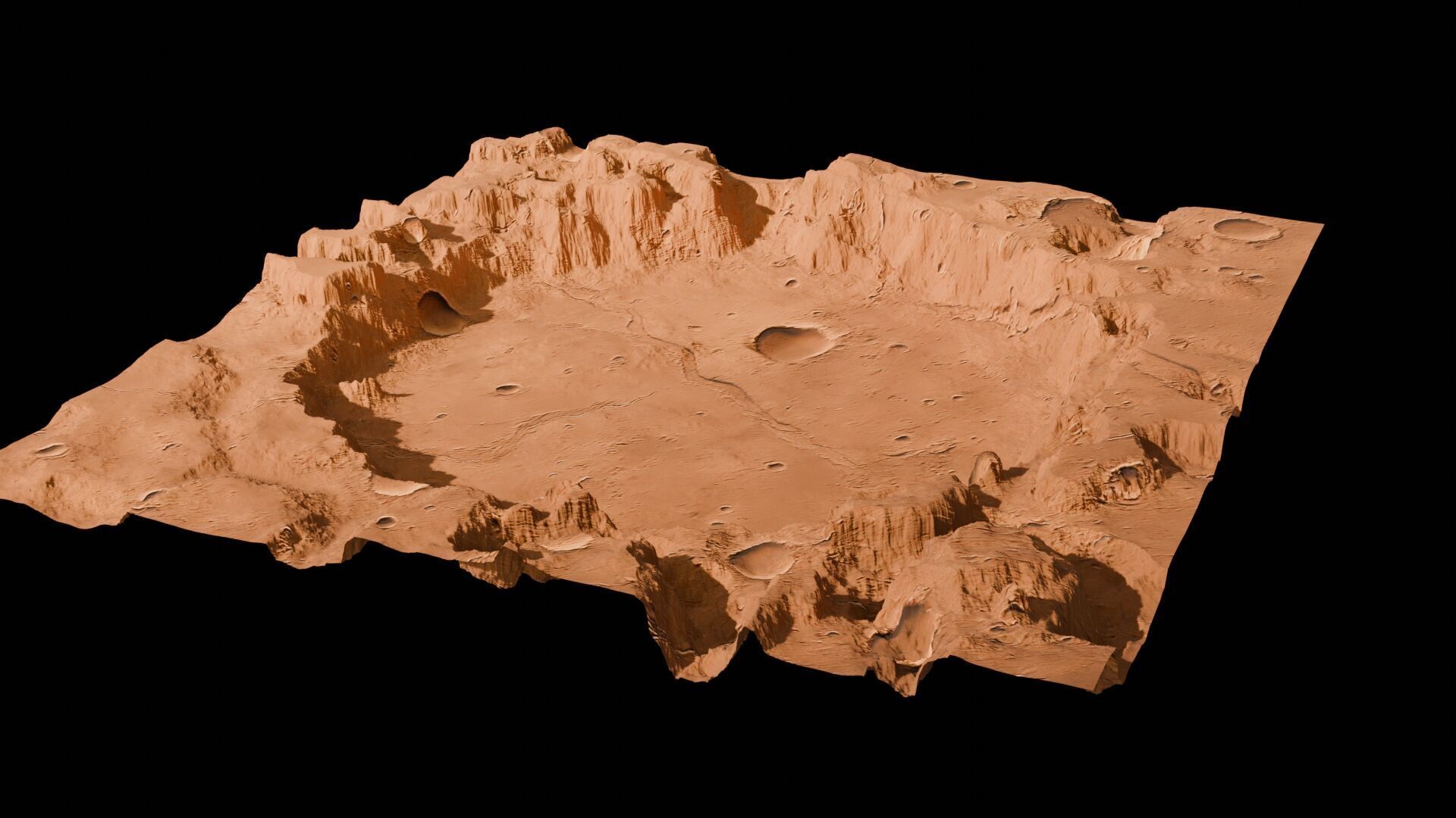 Landscape 3D model Low-poly 3D model_85