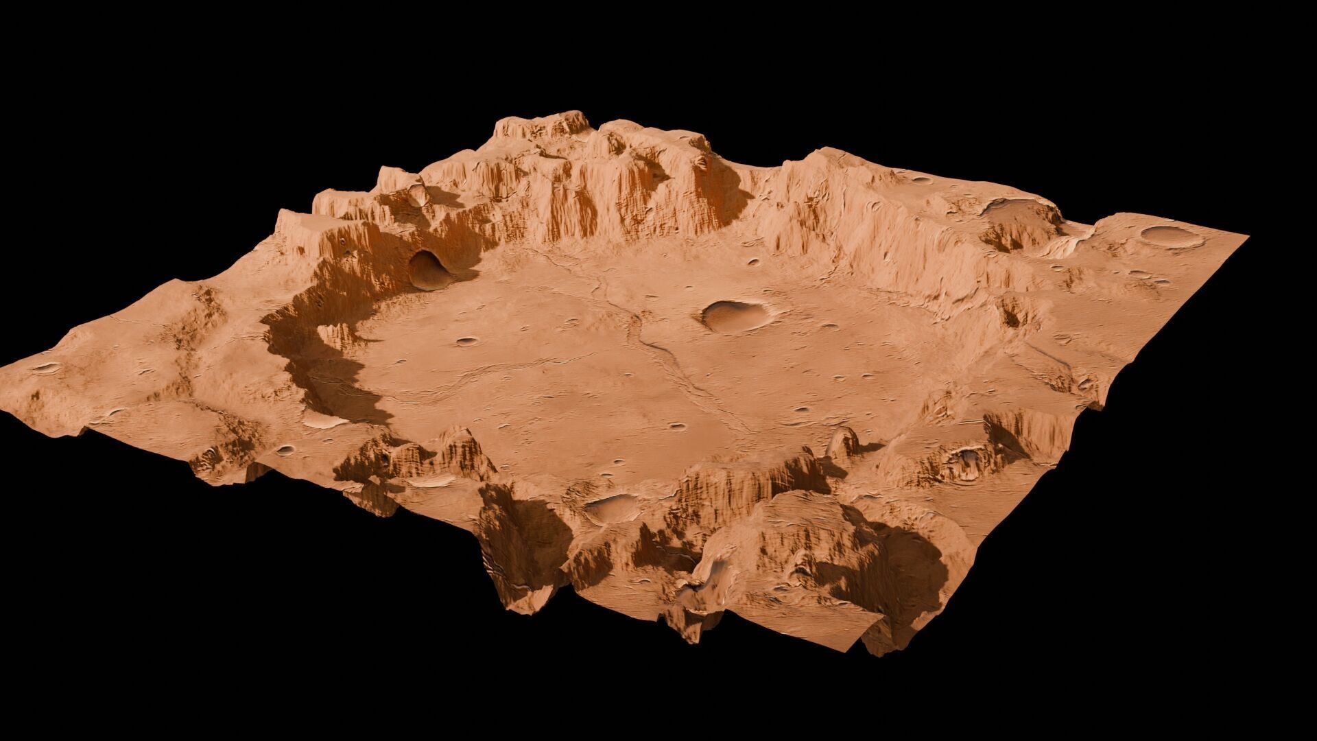 Landscape 3D model Low-poly 3D model_69