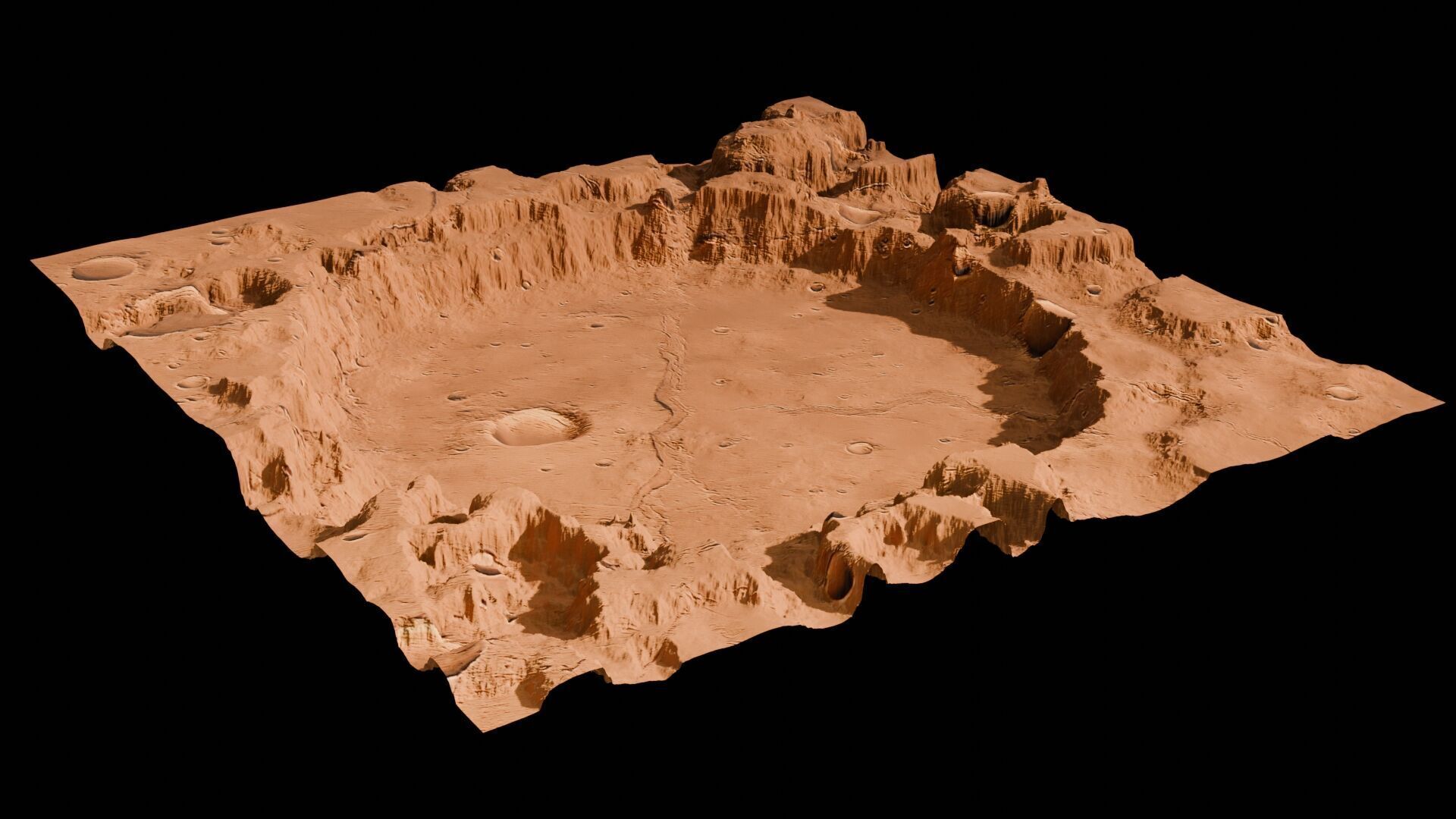 Landscape 3D model Low-poly 3D model_101