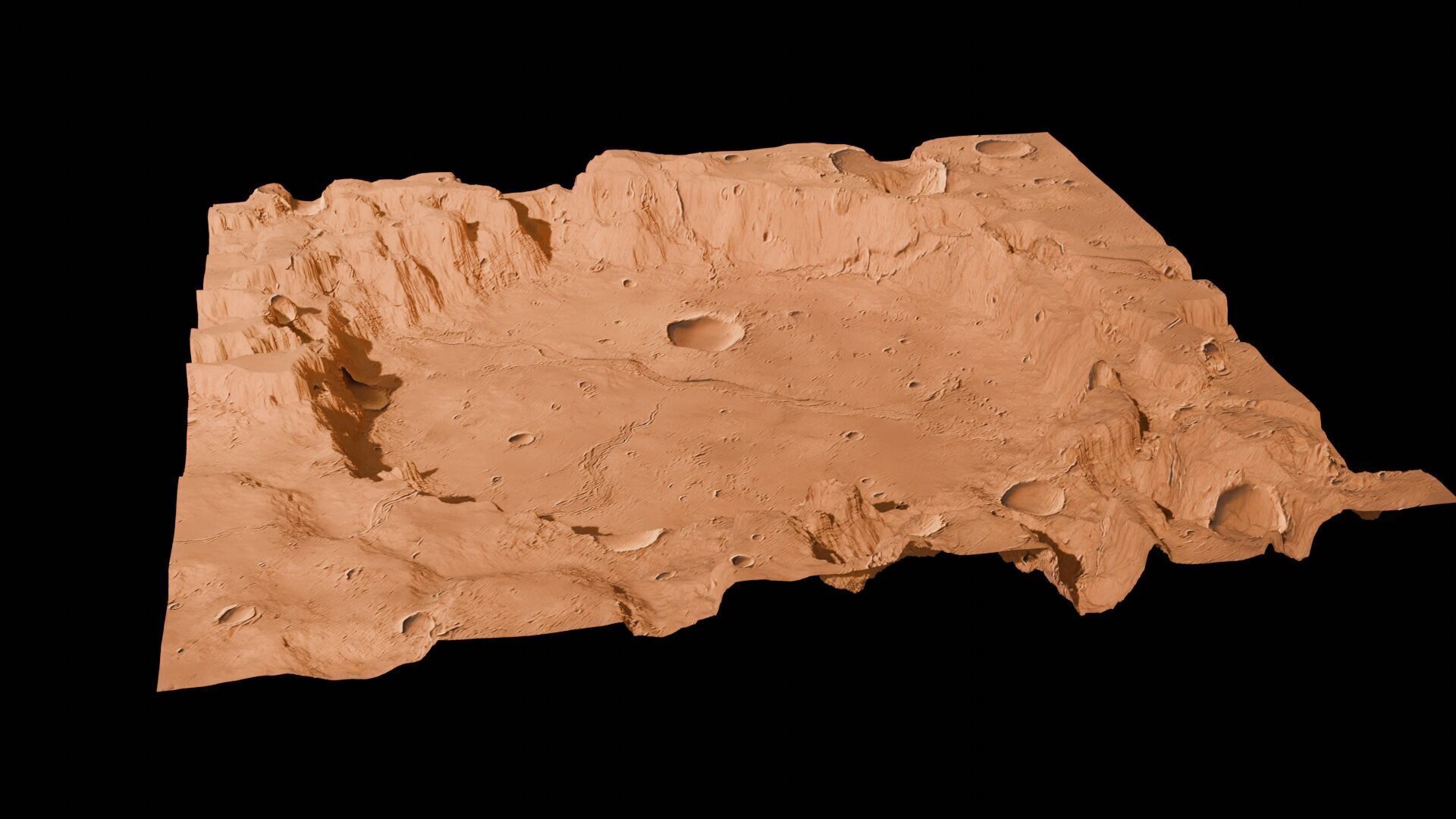 Landscape 3D model Low-poly 3D model_61