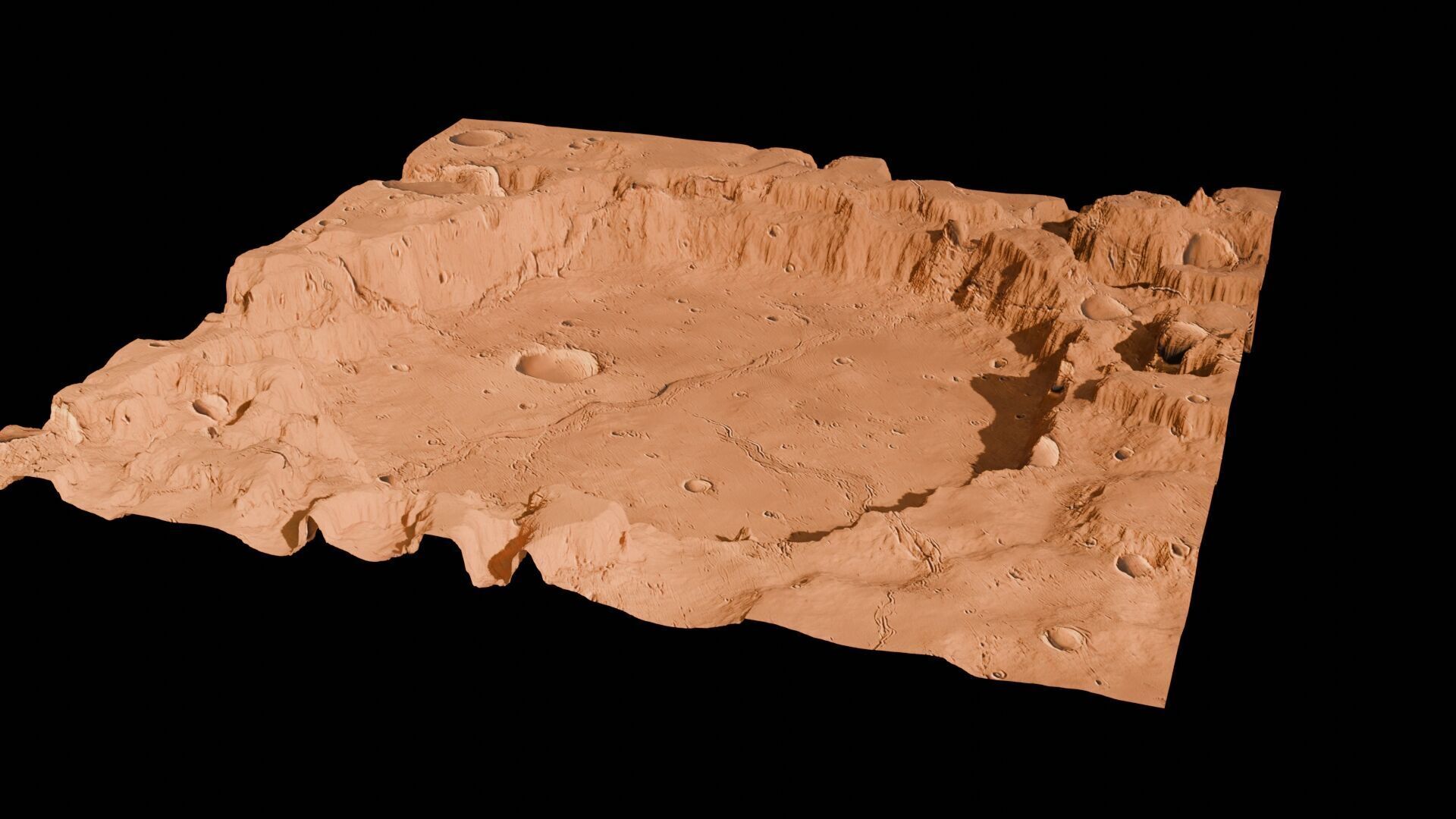 Landscape 3D model Low-poly 3D model_128