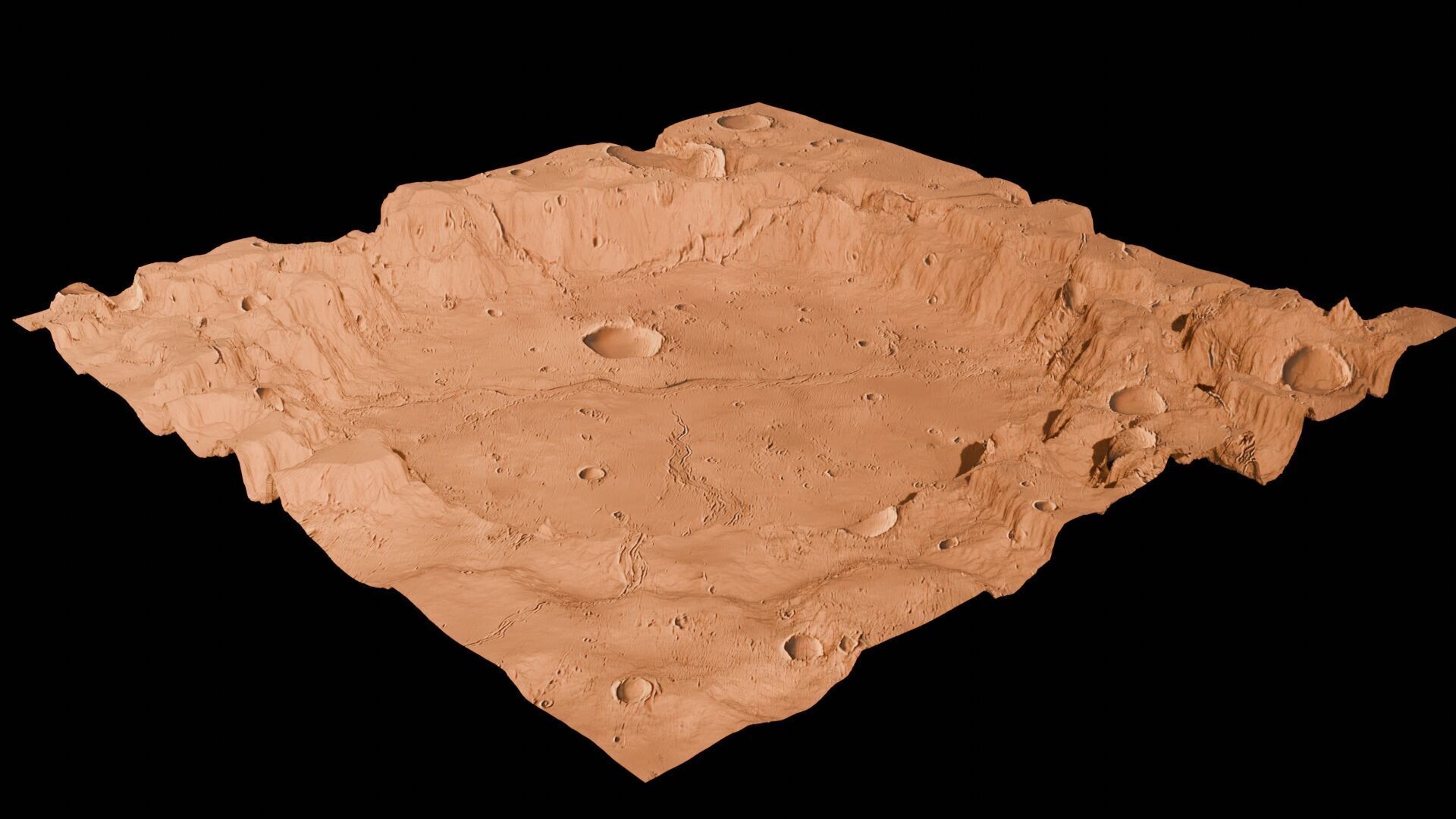 Landscape 3D model Low-poly 3D model_33