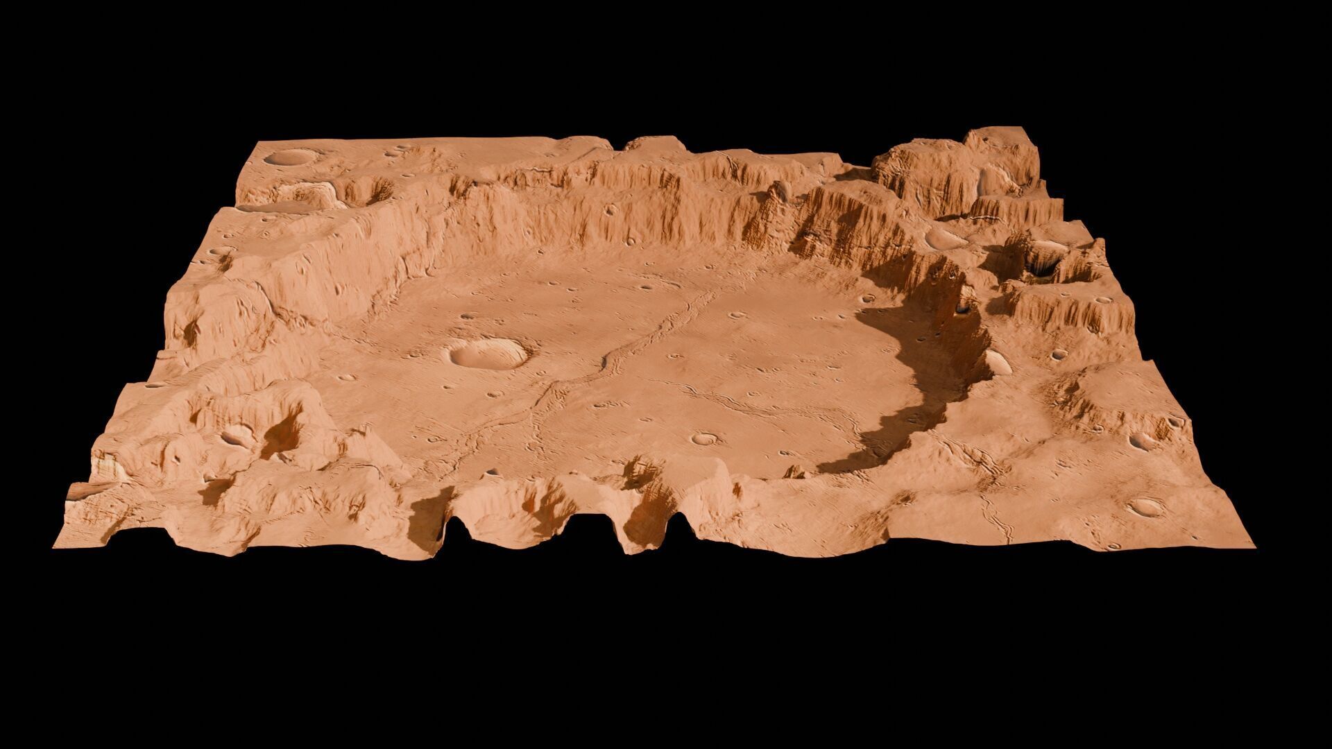 Landscape 3D model Low-poly 3D model_112