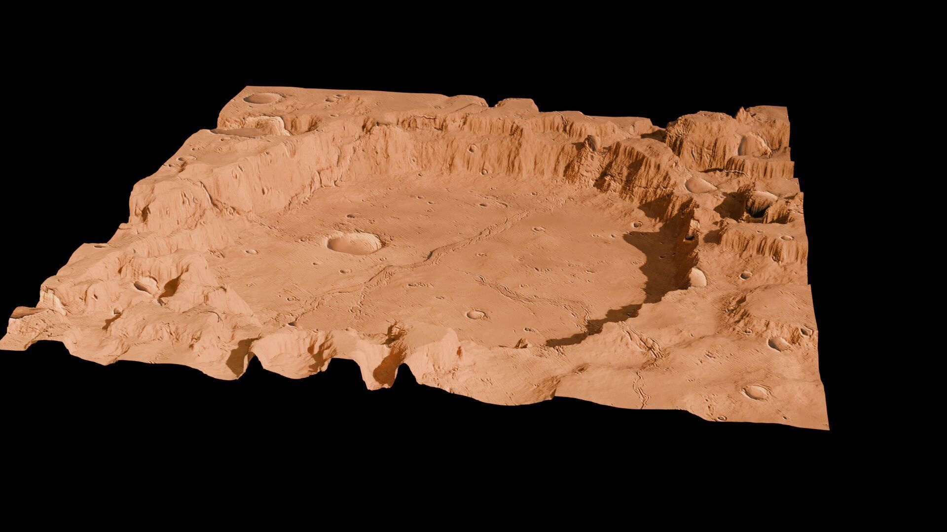 Landscape 3D model Low-poly 3D model_115