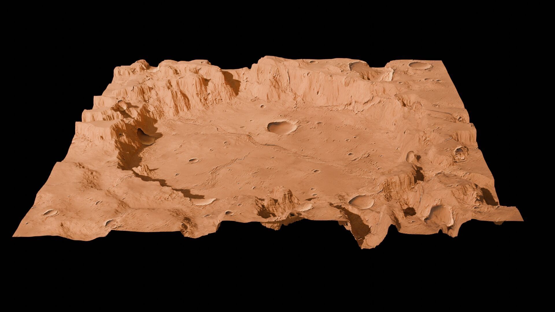 Landscape 3D model Low-poly 3D model_43