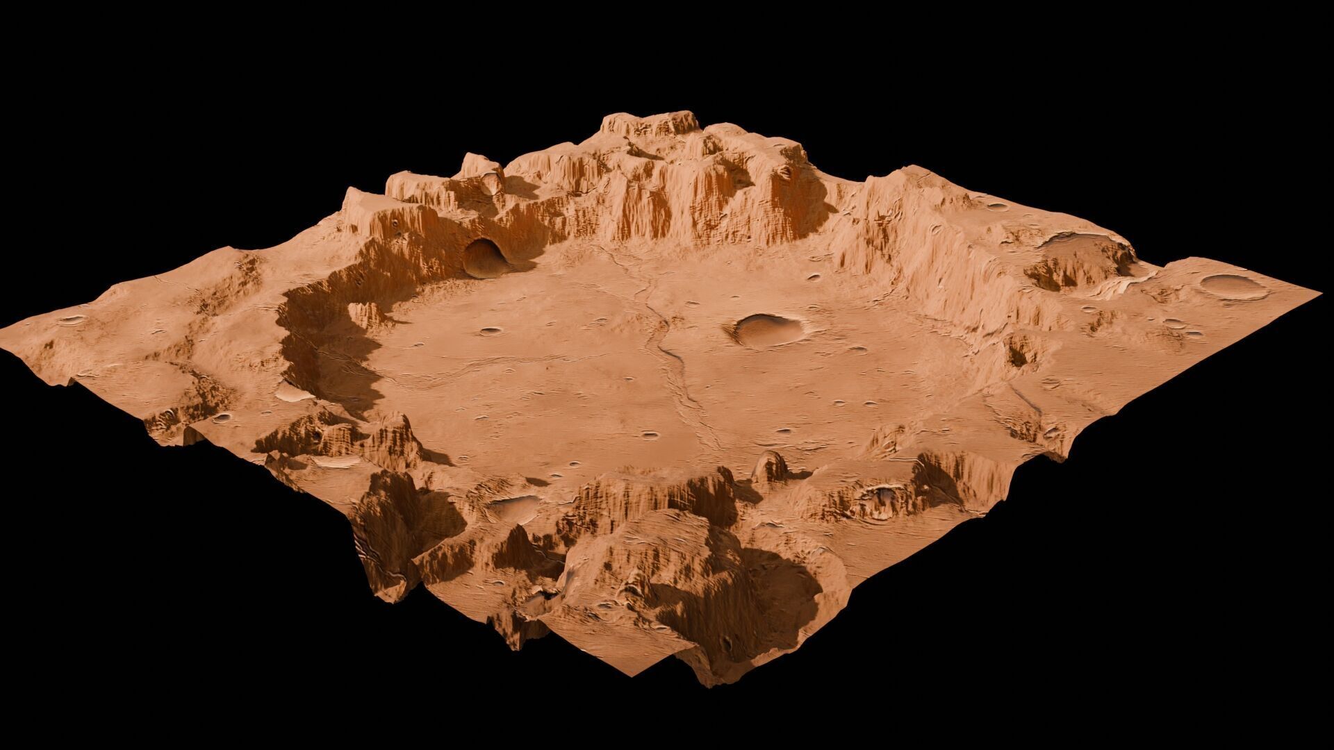 Landscape 3D model Low-poly 3D model_84