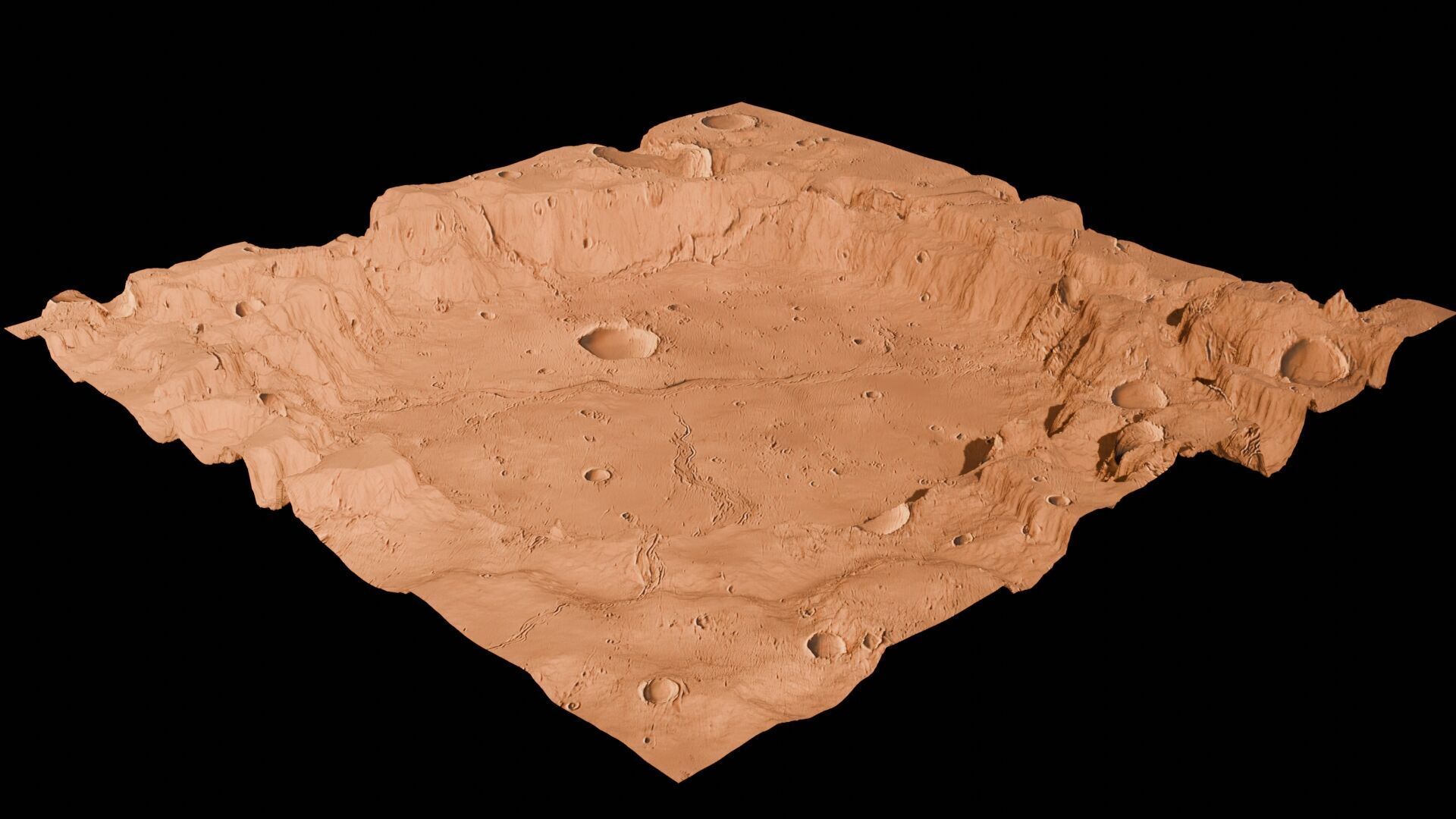 Landscape 3D model Low-poly 3D model_30