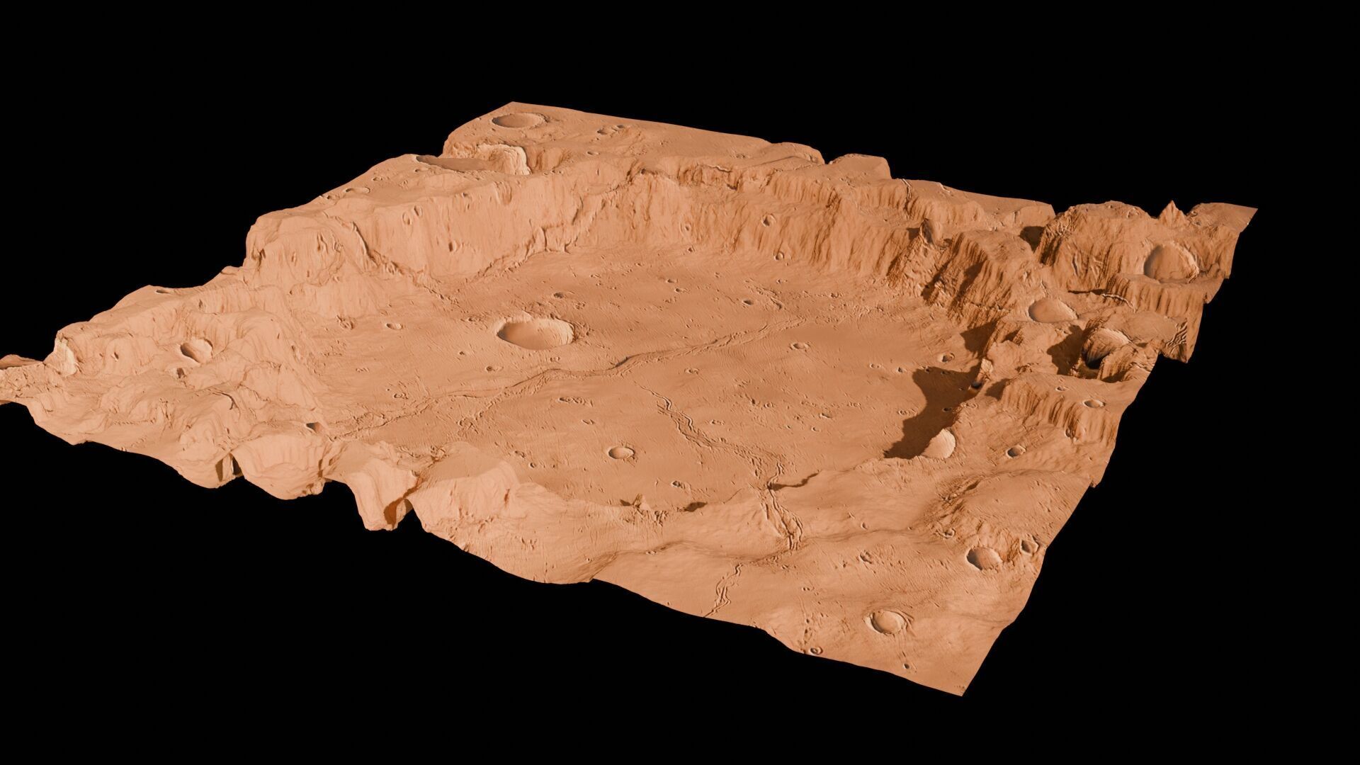 Landscape 3D model Low-poly 3D model_132